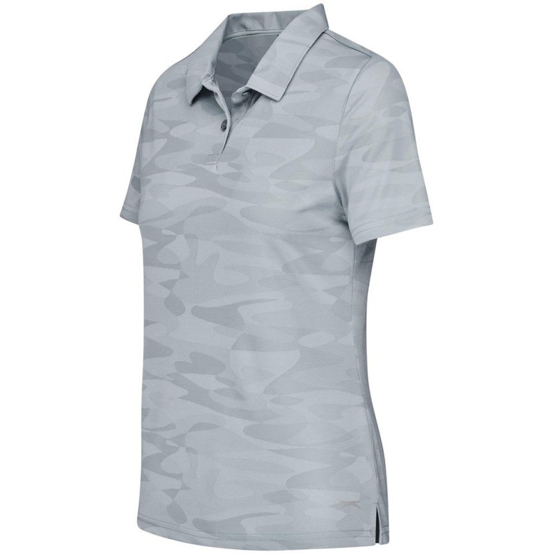 Ladies Volition Golf Shirt- Grey