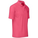 Mens Basic Pique Golf Shirt- Black