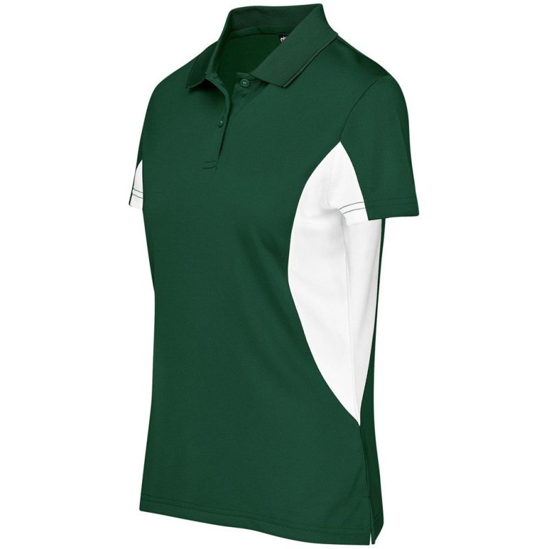 Ladies Championship Golf Shirt - Dark Green- Dark Green