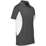 Mens Championship Golf Shirt- Black With Red
