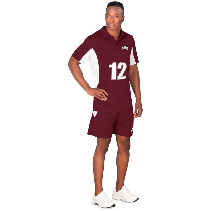 Mens Championship Golf Shirt - Maroon- Maroon