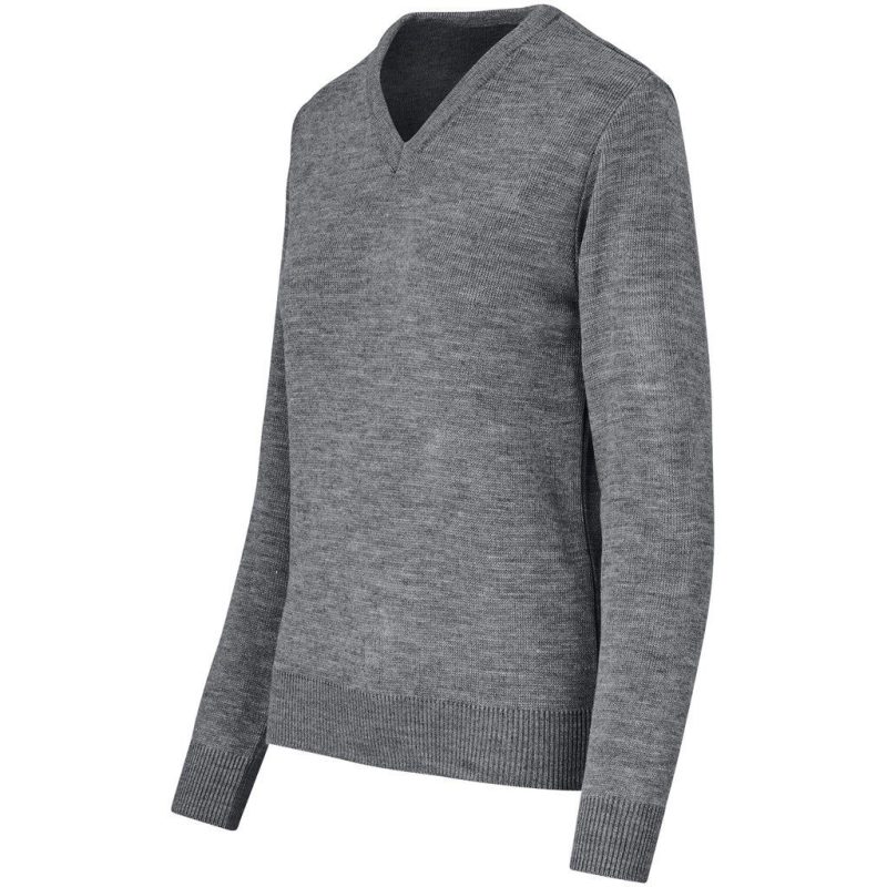 Ladies Heavyweight Ecuador V-Neck Jersey- Black