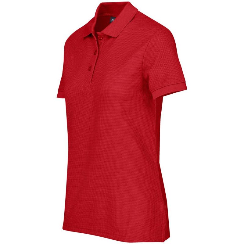 Ladies Exhibit Golf Shirt- Aqua