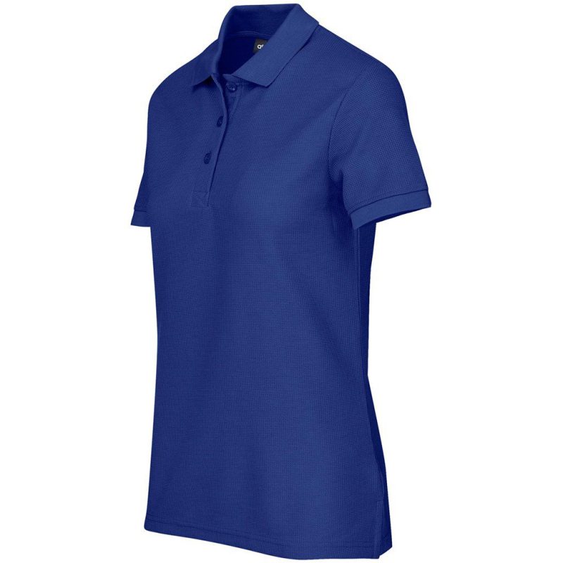 Ladies Exhibit Golf Shirt- Aqua