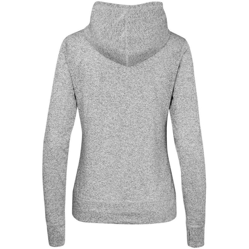 Ladies Fitness Lightweight Hooded Sweater- Black
