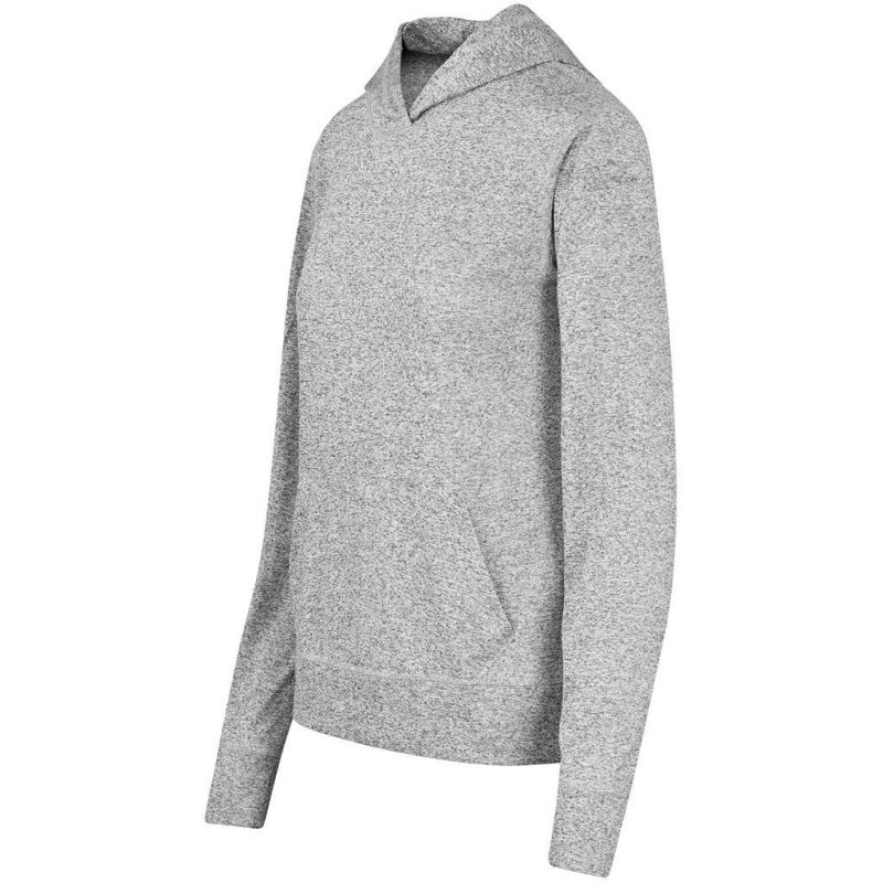 Ladies Fitness Lightweight Hooded Sweater- Black