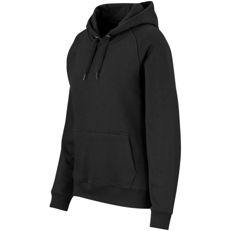 Ladies Harvard Heavyweight Hooded Sweater- Black