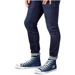 Unisex Retro High Top Canvas Sneaker- Black