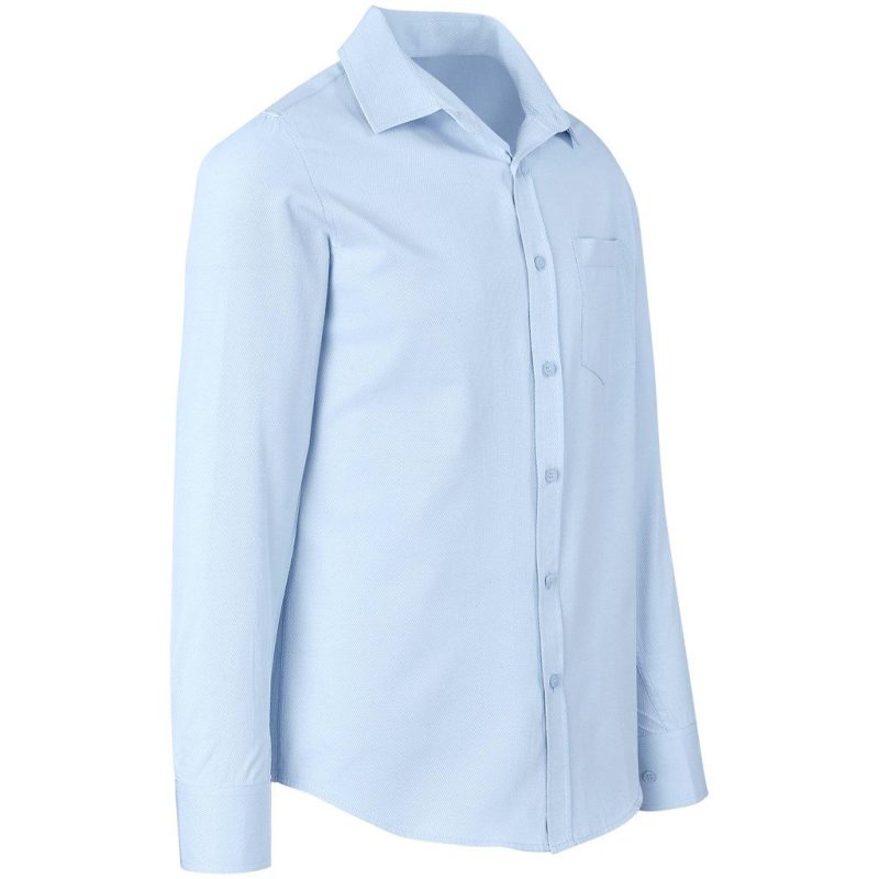 Mens Long Sleeve Carolina Shirt- Sky Blue