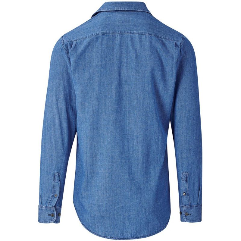 Mens Long Sleeve Eastwood Shirt- Blue