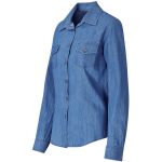 Ladies Long Sleeve Eastwood Shirt- Blue