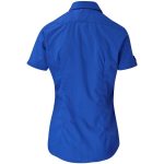 Ladies Short Sleeve Kensington Shirt - Royal Blue- Royal Blue