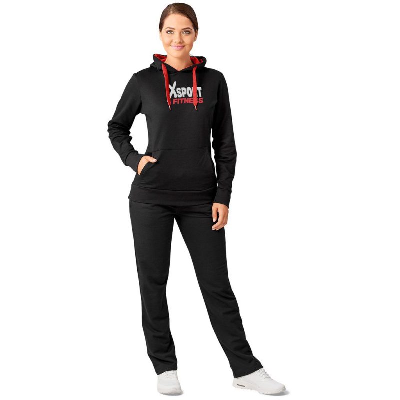 Ladies Solo Hooded Sweater- Blue