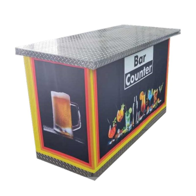 branded bar counter