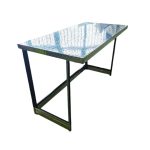 branded bar table with print aluminium frame
