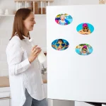 Oval Photo Fridge Magnets