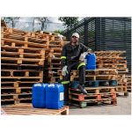 Trade Polycotton Conti Suit - Reflective Arms & Legs - Yellow Tape- Black