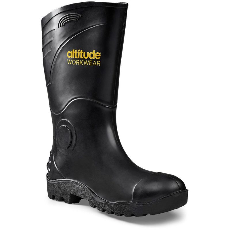 Shield Gumboot Non Steel Toe Cap- Black