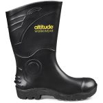 Shield Gumboot Non Steel Toe Cap- Black