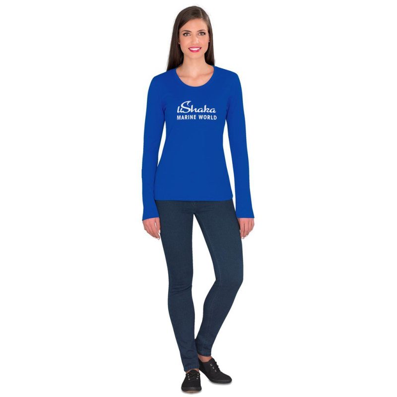 Ladies Long Sleeve All Star T-Shirt- Black