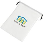 Quando Non-Woven Drawstring Pouch- Black