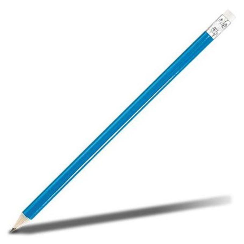 Altitude Basix Wooden Pencil - Cyan- Cyan
