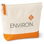 Kooshty Q Cotton Cosmetic Bag - Orange- Orange