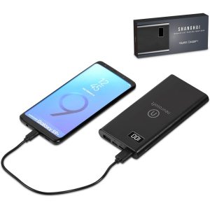 Swiss Cougar Shanghai Fast Charge 18W Power Bank- Black