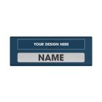 Clear Reusable Name Badges