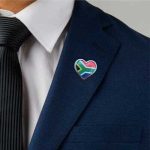 Custom Heart Flag Lapel