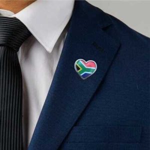 Custom Heart Flag Lapel