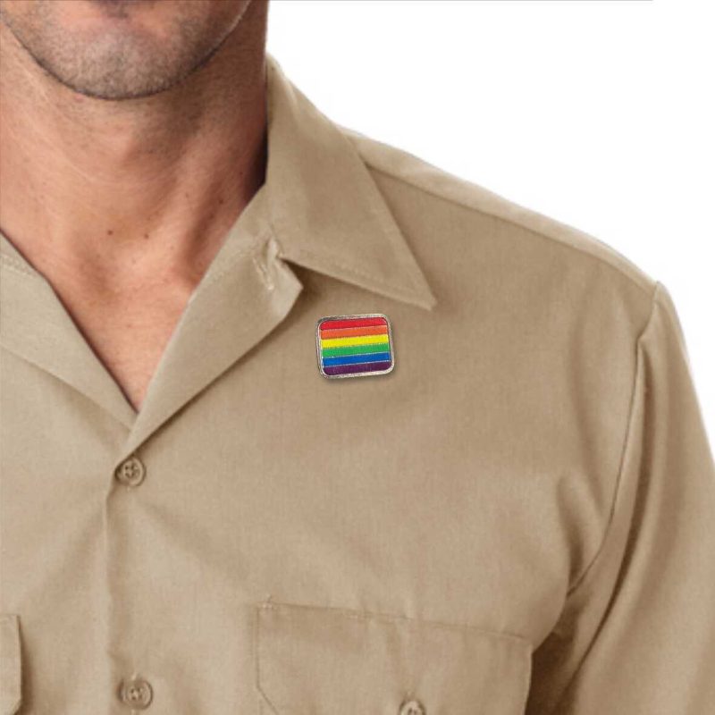 LGBTQ Lapel Badges- Rectangle 30x25mm