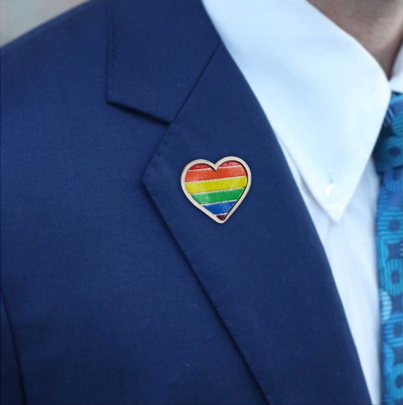 LGBTQ Lapel Badges- heart Style1