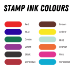 Shiny Stamp ink Colours