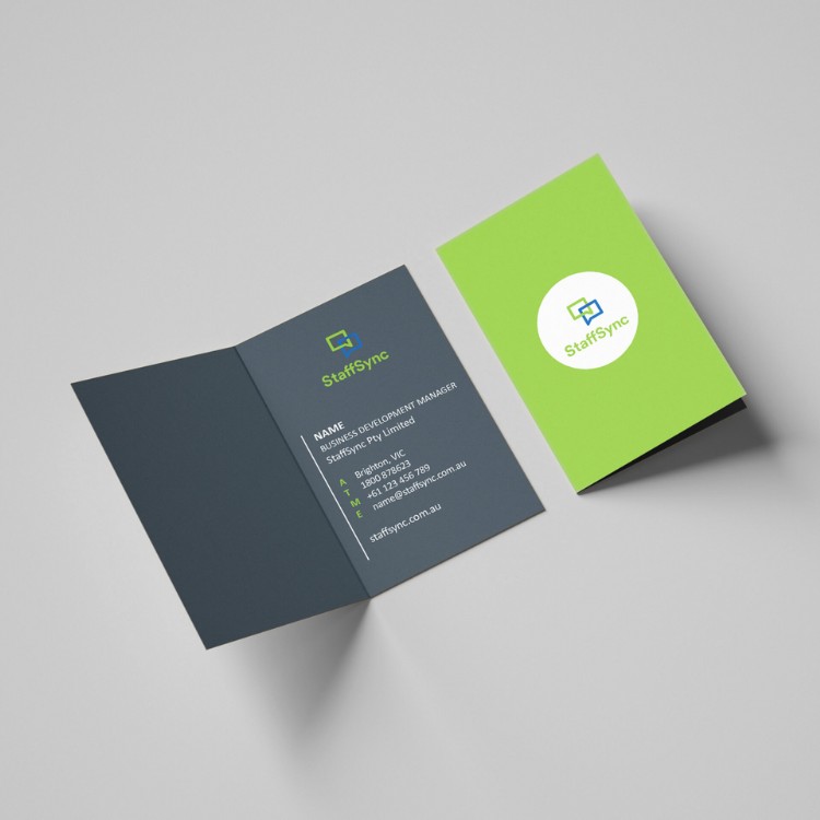 Folded Business Cards Printing Marketing Materials Printex