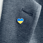 Heart Shaped country Flag Lapel Badges