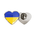 Heart Shaped country Flag Lapel Badges