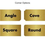 Engraved Plaques Corner Options