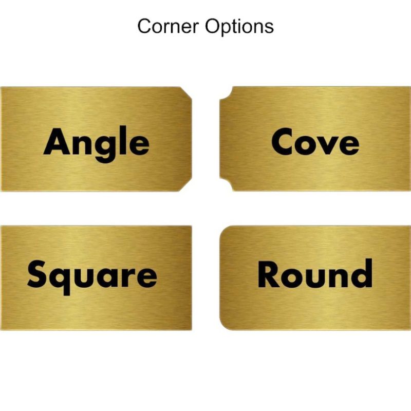 Engraved Plaques Corner Options