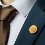 Round Lapel Badges Gold