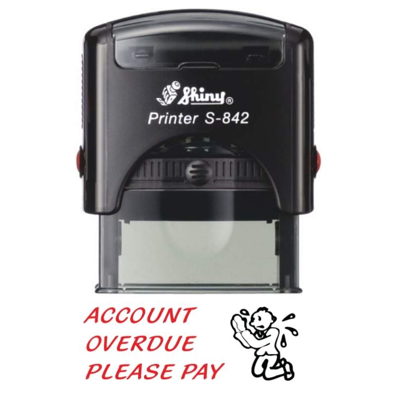 Shiny 38x14mm Stock Stamp - Account Overdue Please Pay Shiny 38x14mm Stock Stamp - Account Overdue Please Pay