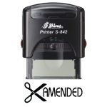 Shiny 38x14mm Stock Stamp - Amended Scissor