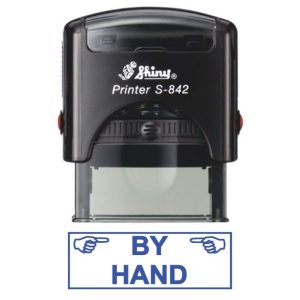 Shiny 38x14mm Stock Stamp - By Hand