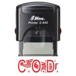 Shiny 38x14mm Stock Stamp - C.O.D