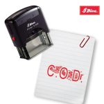 Shiny 38x14mm Stock Stamp - C.O.D