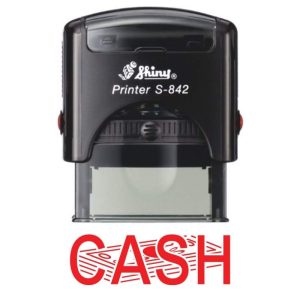 Shiny 38x14mm Stock Stamp - CASH