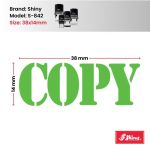 Shiny 38x14mm Stock Stamp - COPY