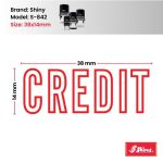 Shiny 38x14mm Stock Stamp - Credit