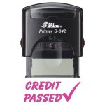 Shiny 38x14mm Stock Stamp - Credit Passed