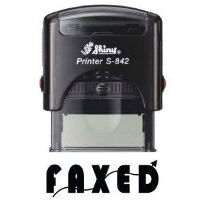 Shiny 38x14mm Stock Stamp - Faxed Arrow